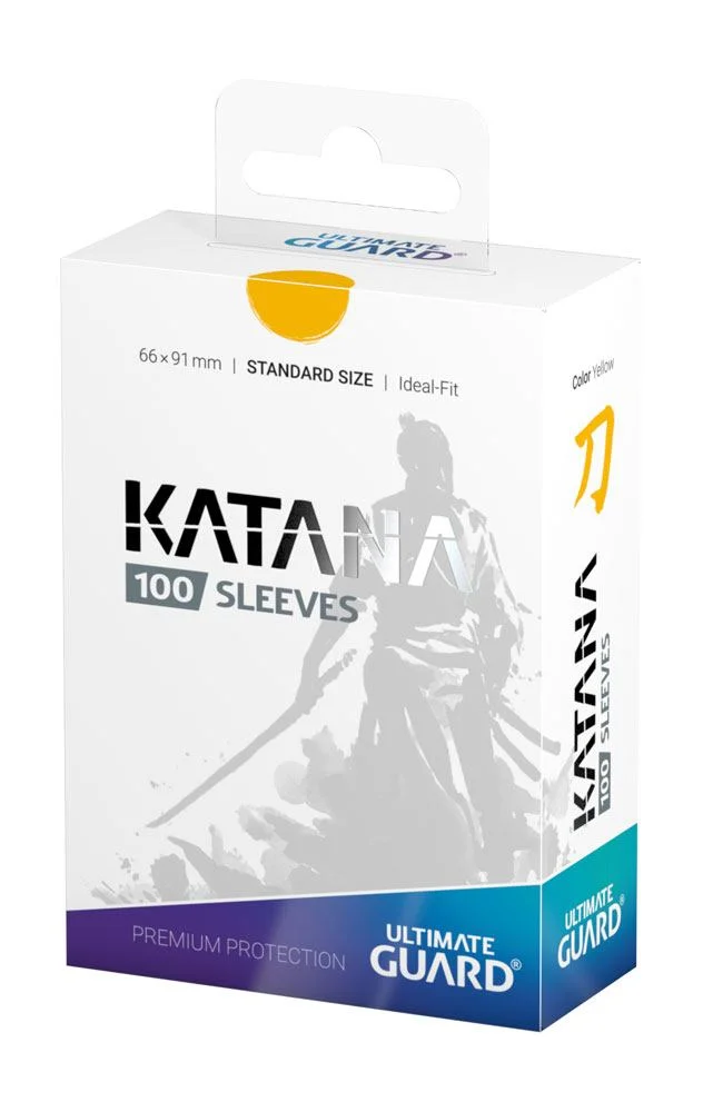 Ultimate Guard Katana Sleeves Standard Size 66 x 91 mm (100 Sleeves) - Yellow